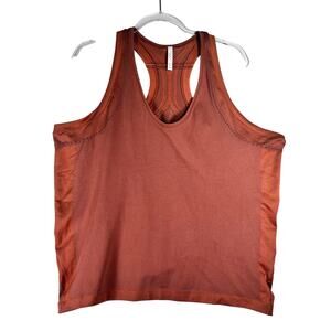 Athleta Allyson Felix Legend Shine Tank SZ 3X Etruscan Red Flora Mauve #981682